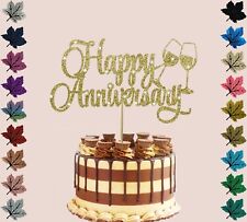 Anniversary Glitter Cake topper