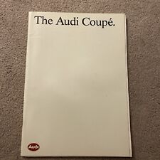 Audi Coupe 1990-91 Uk Market