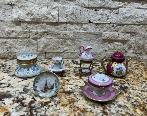 Limoges hand painted miniature - limoges,