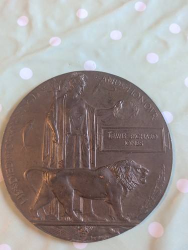 Ww1 death penny plaque - death,