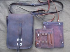 ORIGINAL Soviet officers model 1932 leather field bag and map case pre WW2
