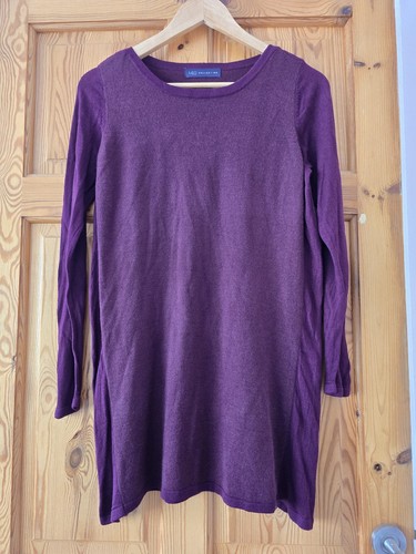 Aubergine longline jumper - aubergine,