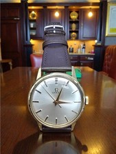 9ct yellow gold omega mechanical watch (sh24253l)