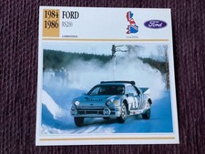 FORD RS200,   1984/86,    Competition Class Car,  G.B.,Collectors Card
