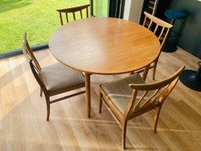 G PLAN TEAK ROUND TABLE AND
