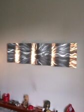 Large Wall Art Silver Modern Indoor Outdoor  by artist Jon Allen 
