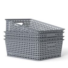 4Pcs Plastic Weave Rattan