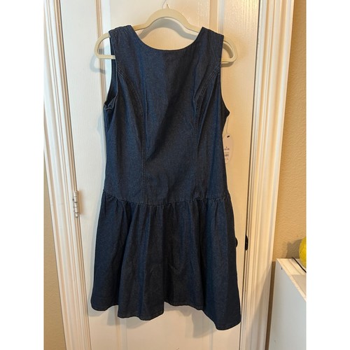 Scoop denim drop waist dress - scoop,