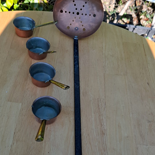 Piece copper saucepan set - 5-piece,