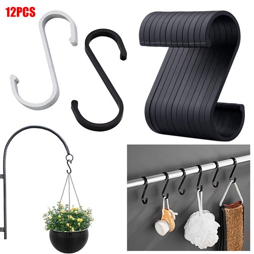12pcs hooks black - s,