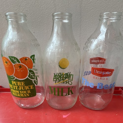 Vintage lot glass milk - lot,