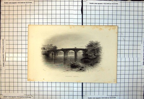 Old print bothwell bridge - old,