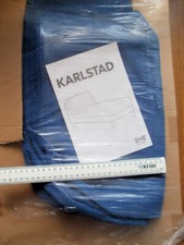 IKEA KARLSTAD CHAISE LONGUE COVER SET COLOUR KORNDAL MED BLUE BNWT 101.838.34 