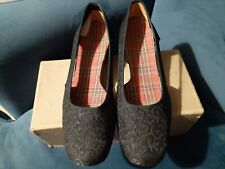 Vintage 1960s Hilton Lady Luck Black Oyster Size 8 Shoes