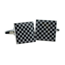 Chequer Design Cufflinks
