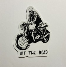 Motorcycle Skeleton Sticker