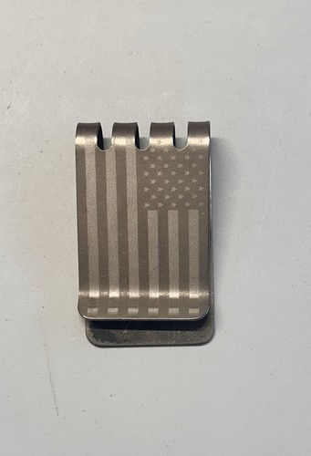Titanium money clip - money,