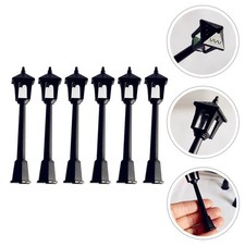  Set of 3 Mini Street Lamp Fairy Lights Post Miniature Dollhousedecorations