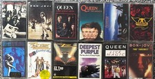 Cassette X 12 Job Lot / Queen / Bon Jovi / Guns n Roses / ZZ Top / Deep Purple /
