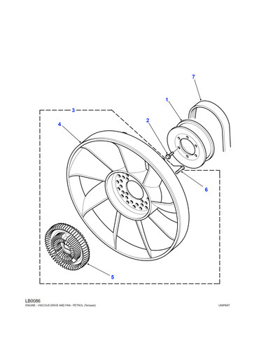 Land rover genuine fan - fan, cooling