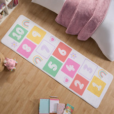 Hopscotch Rug Runner Non Slip