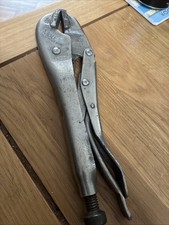 Genuine Mole  Grips 9” Long Locking Pliers, Nice Original Condition.