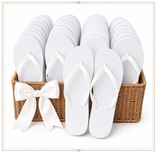 20 pairs of White flip flops