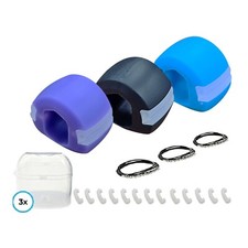 Jawline Exerciser Toner Trainer for Neck Face Toning 3 Strengths+ 12Extra Strips