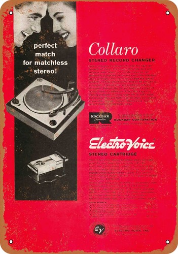 Metal sign 1958 collaro - sign, and