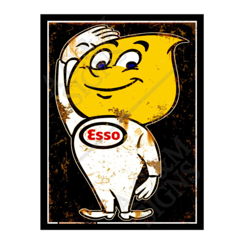 Metal tin sign plaque - tin,