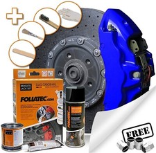 Blue car brake caliper - blue, paint