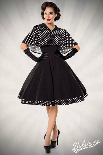 Dress with cape - dress,