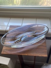 Baccarat Crystal Hypnos Dual Crystal Bowl Dish