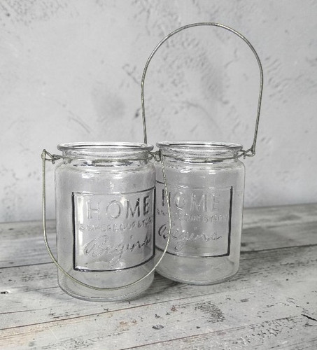 Set glass hanging tea - set,