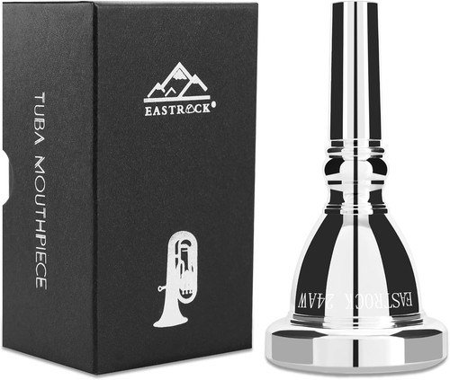 Tuba mouthpiece 24aw silver - tuba,