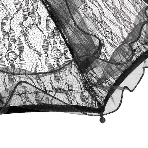 Black wedding bride umbrella - black,