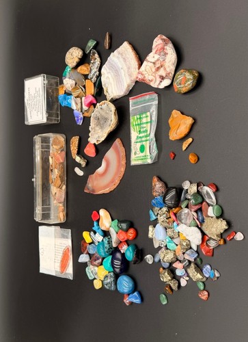 Large mixed gemstone mineral - large,