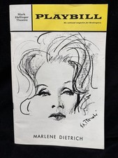 MARLENE DIETRICH - Playbill
