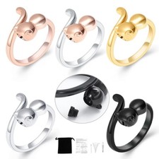 Cat Kitten Cremation Ring for