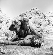 Italian Actor Rossano Brazzi Holding A Dagger Film Star Old Photo
