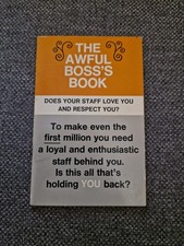 The Awful Boss's Book 1968 Paperback/60s Nostalgia/Funny Secret Santa Gift