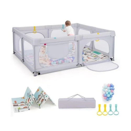 Costway baby playpen with safe - costway,