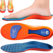 WORK BOOTS ORTHOTIC FOOT ARCH HEEL SUPPORT SHOE INSERTS MASSAGING GEL INSOLES