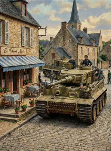 German tiger tanks ww2 - tiger, resting