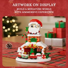 924PCS Christmas House Building Blocks Set Xmas Santa Claus Model Bricks Kid Toy