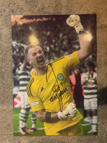 Joe hart signed photo - a4,