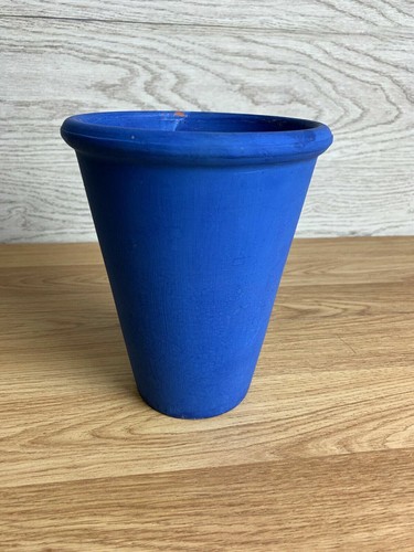 Cobalt blue ceramic plant - 6",