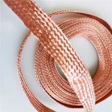 4mm Copper Braid Flat Pure