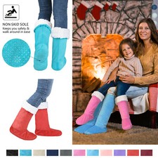 Fuzzy FUR FLEECE SLIPPER BOOTS