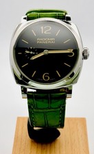 Panerai Pam00512 Full Set 2014. Green Leather Strap